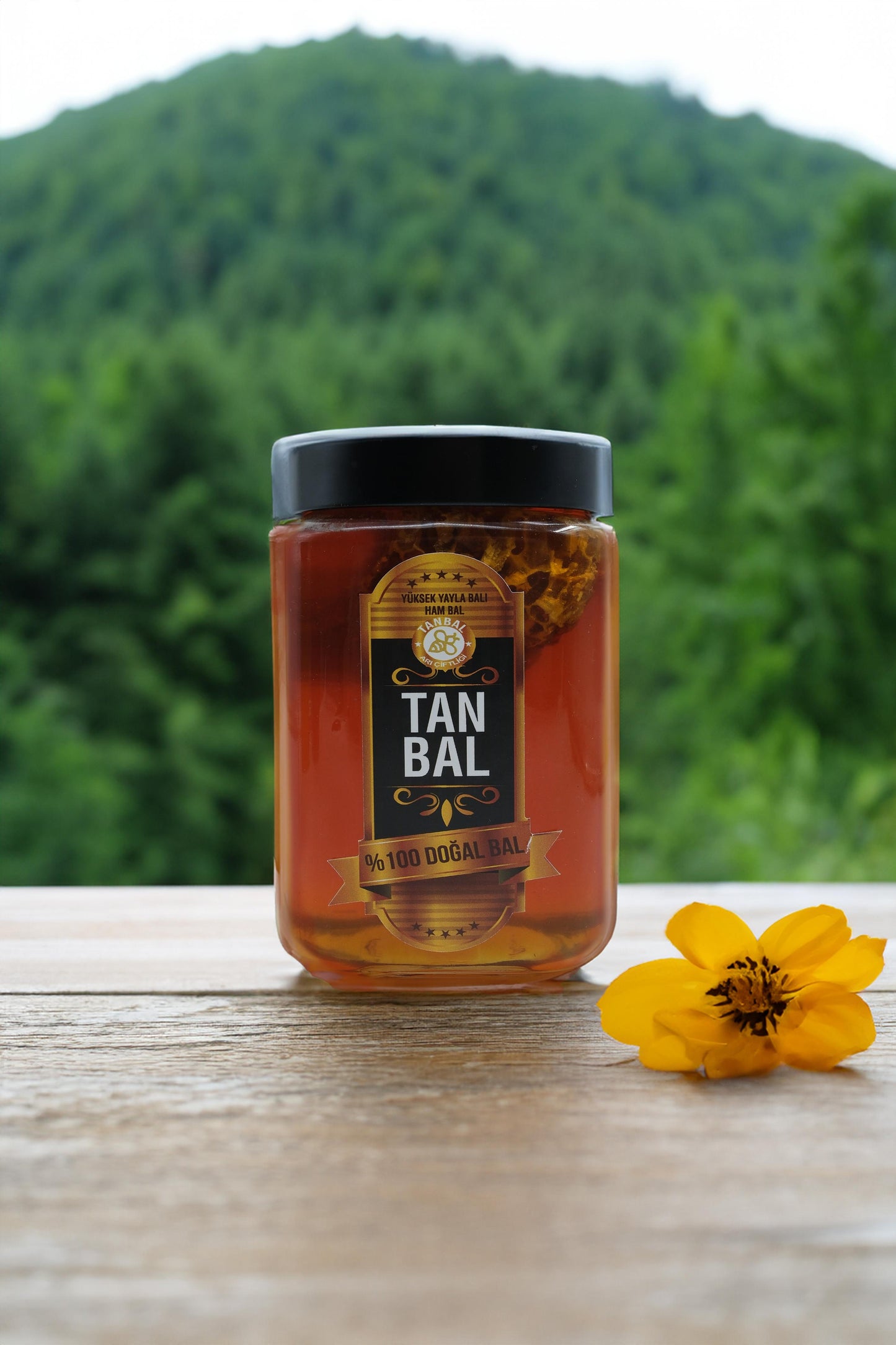 Organik Petekli Süzme Bal Net 1000 Gr