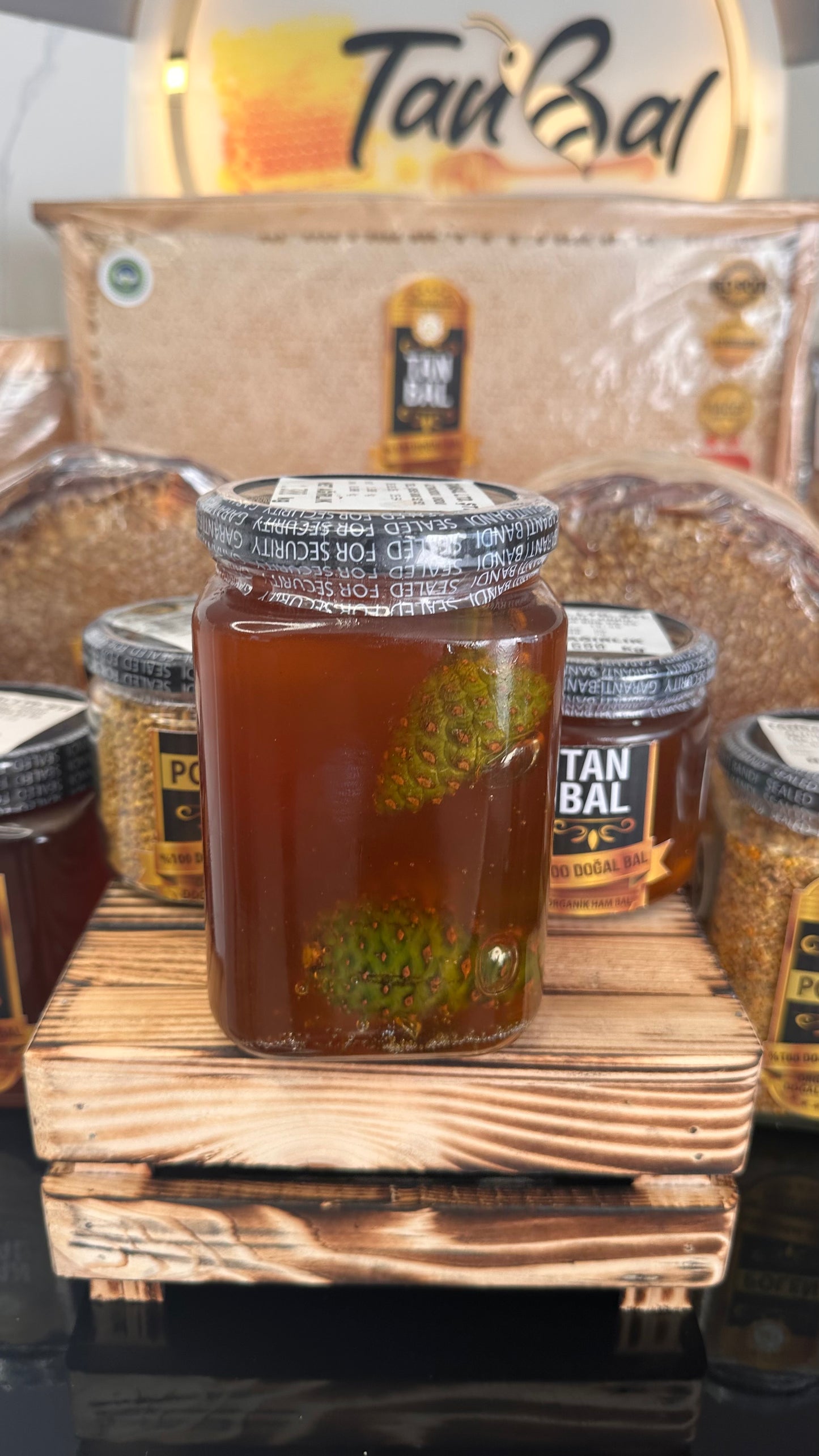 Tanbal Süzme Bal ve Taze Çam Kozalağı 1200gr