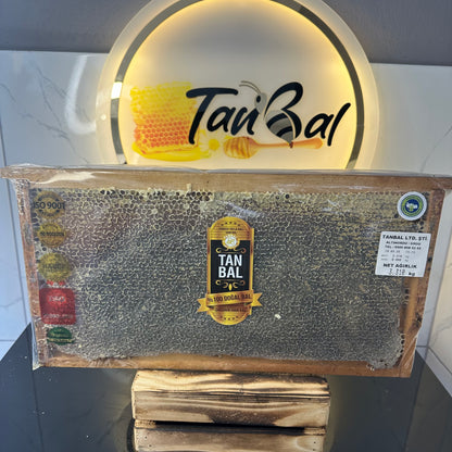 Organik Petekli Bal Siyah Renk 3000 Gr