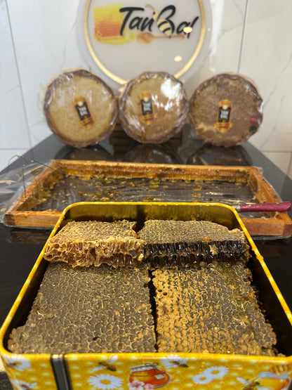 Tanbal Petekli Bal Siyah Renk 1.3kg yoğun polenli