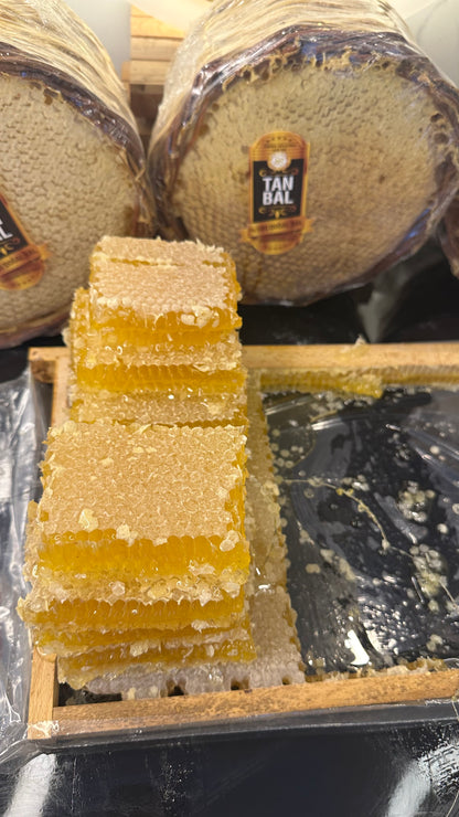 Organik Yayla Çiçek Balı 2800gr Sarı renk çerçeve bal