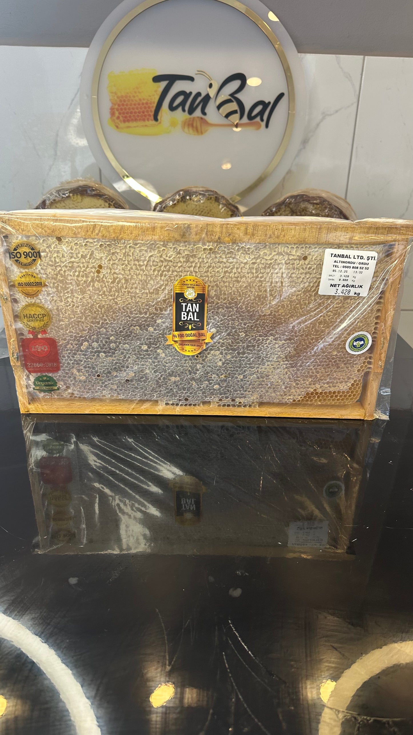 Organik Çerçeve Bal (kırmızı) 3000 Gr