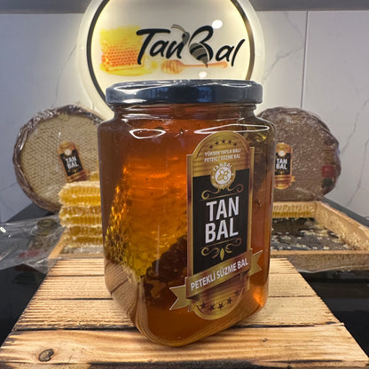 Organik Petekli Süzme Bal Net 1000 Gr