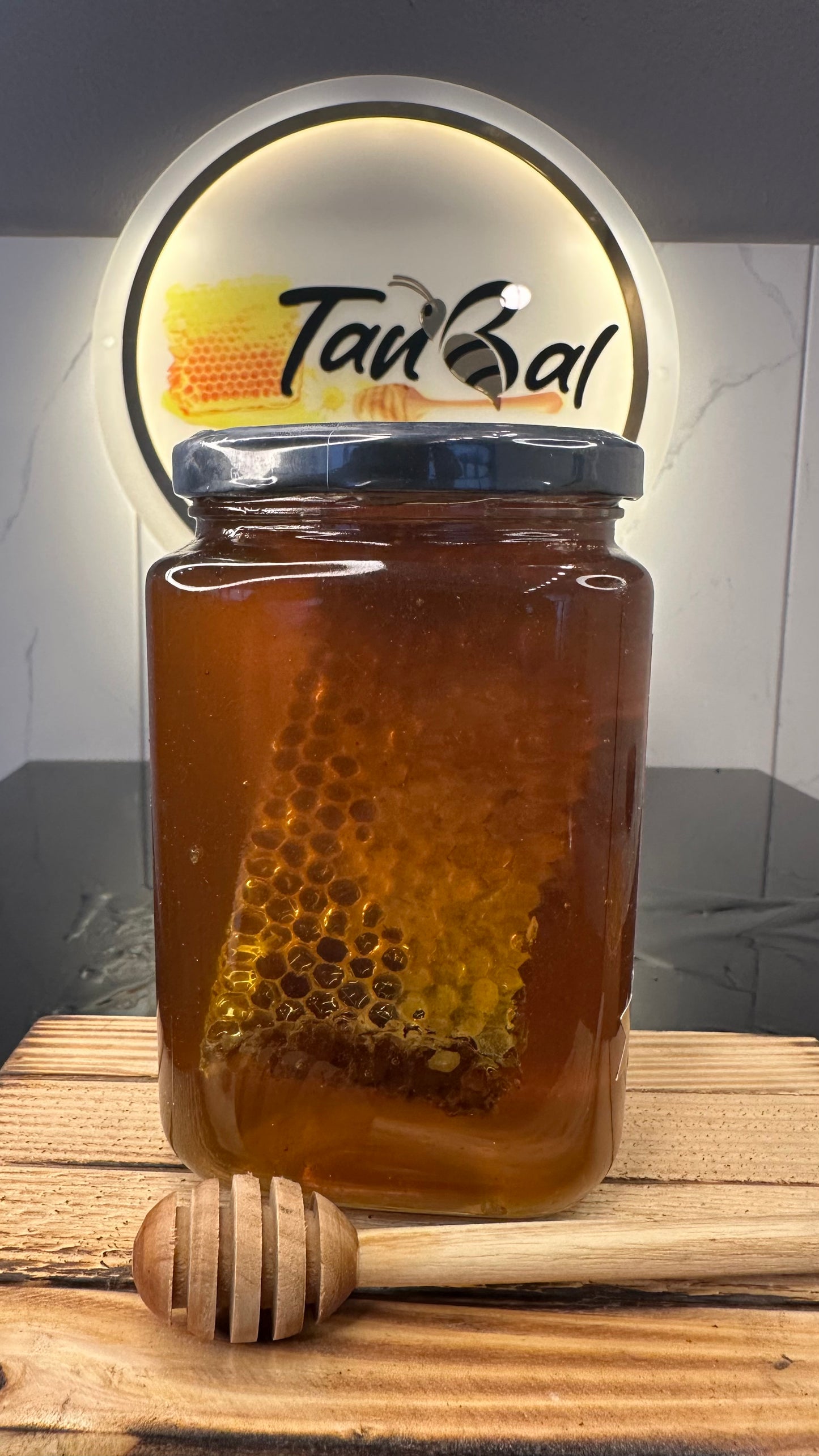 Organik Petekli Süzme Bal Net 1000 Gr