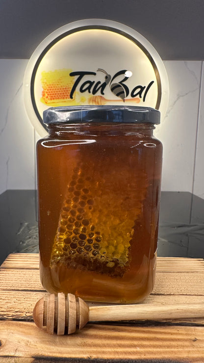 Organik Petekli Süzme Bal Net 1000 Gr