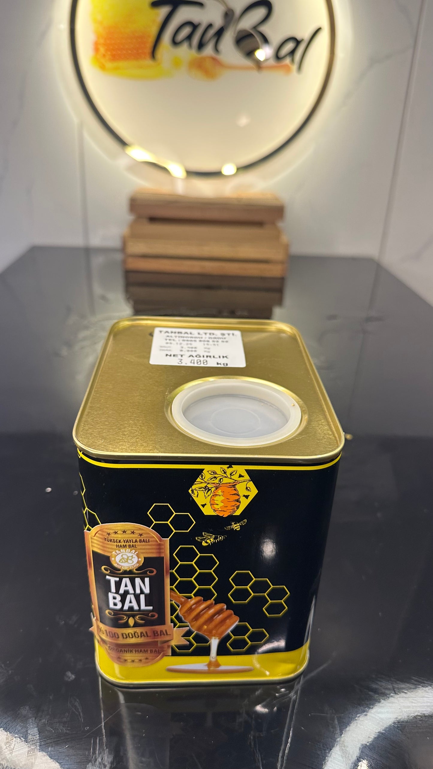 Tanbal 3 kg Yüksek Yayla Süzme Bal