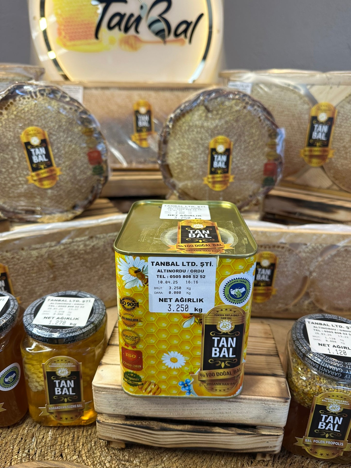 Tanbal 3 kg Yüksek Yayla Süzme Bal