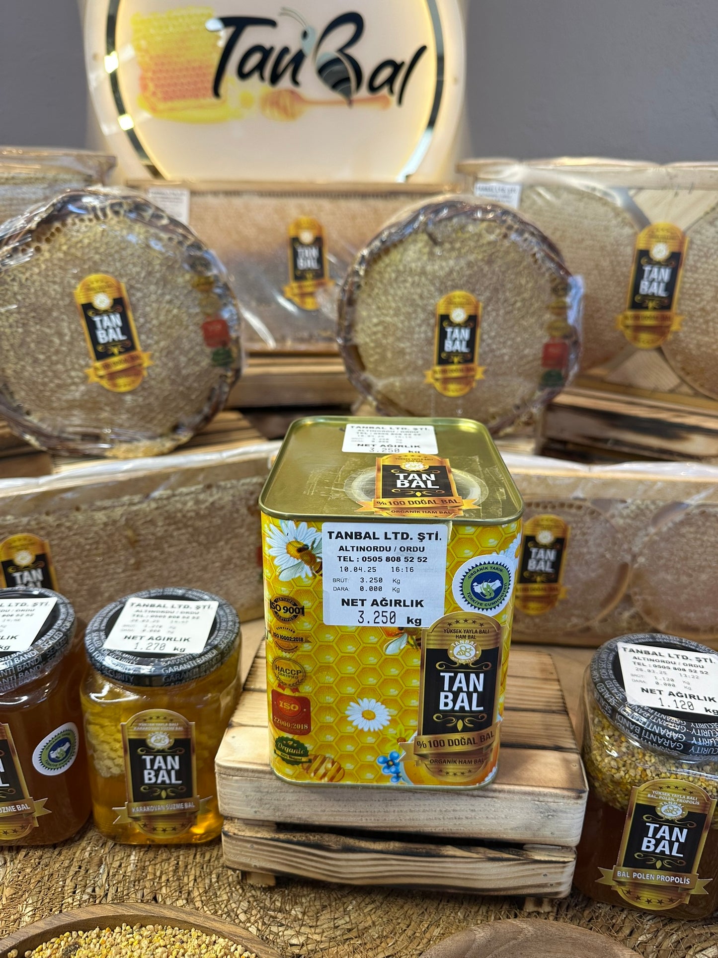 Tanbal 3 kg Yüksek Yayla Süzme Bal