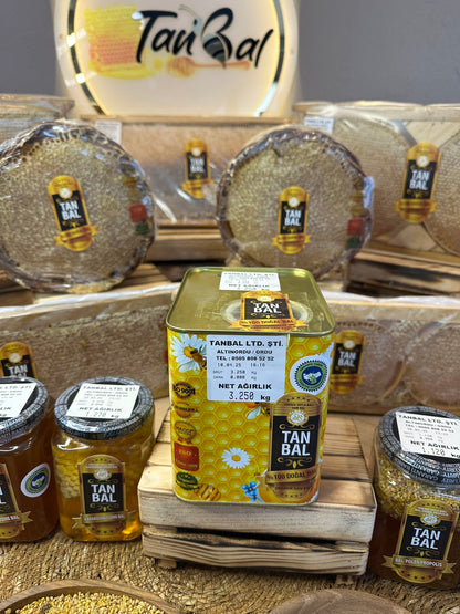 Tanbal 3 kg Yüksek Yayla Süzme Bal