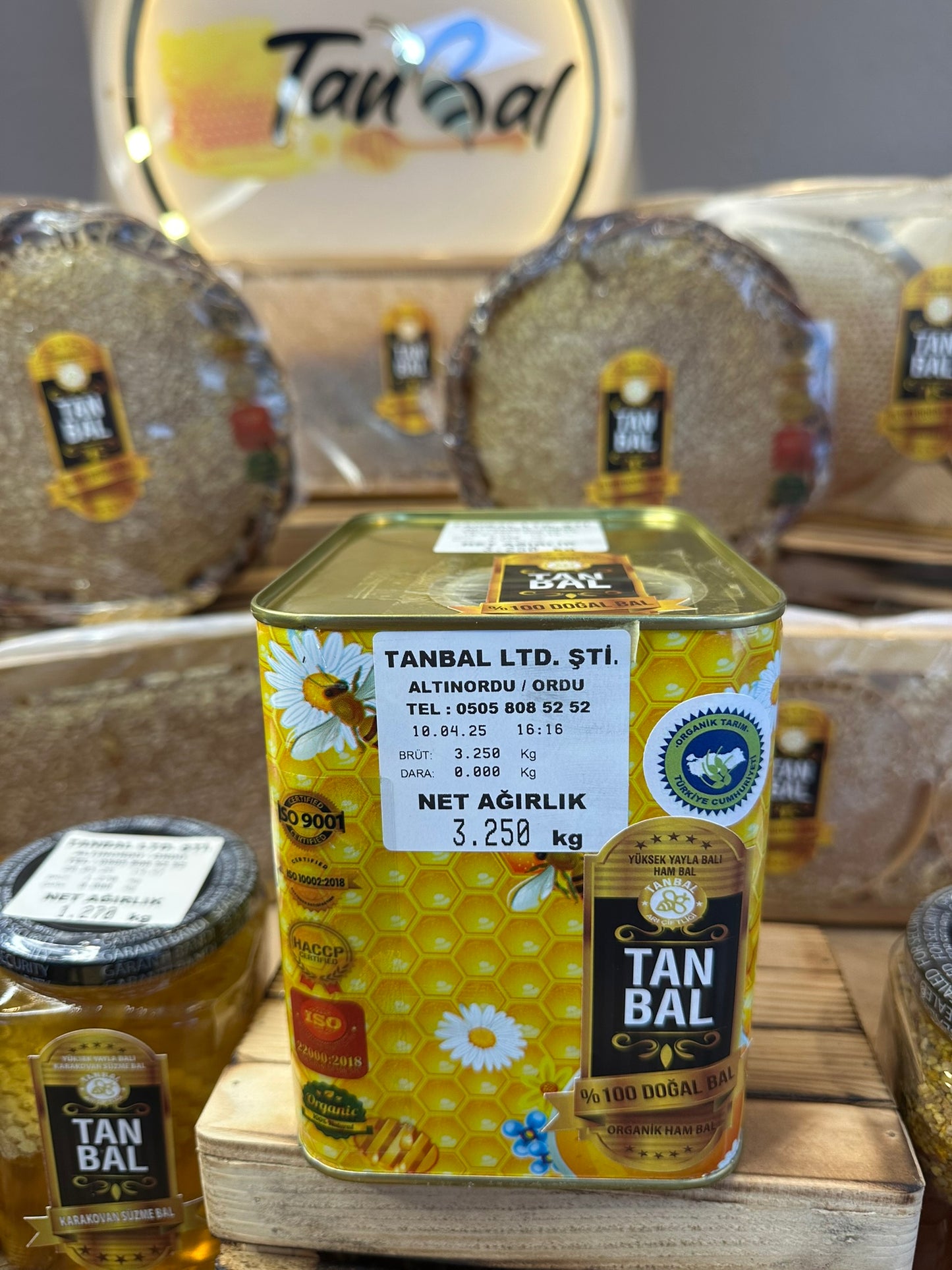 Tanbal 3 kg Yüksek Yayla Süzme Bal
