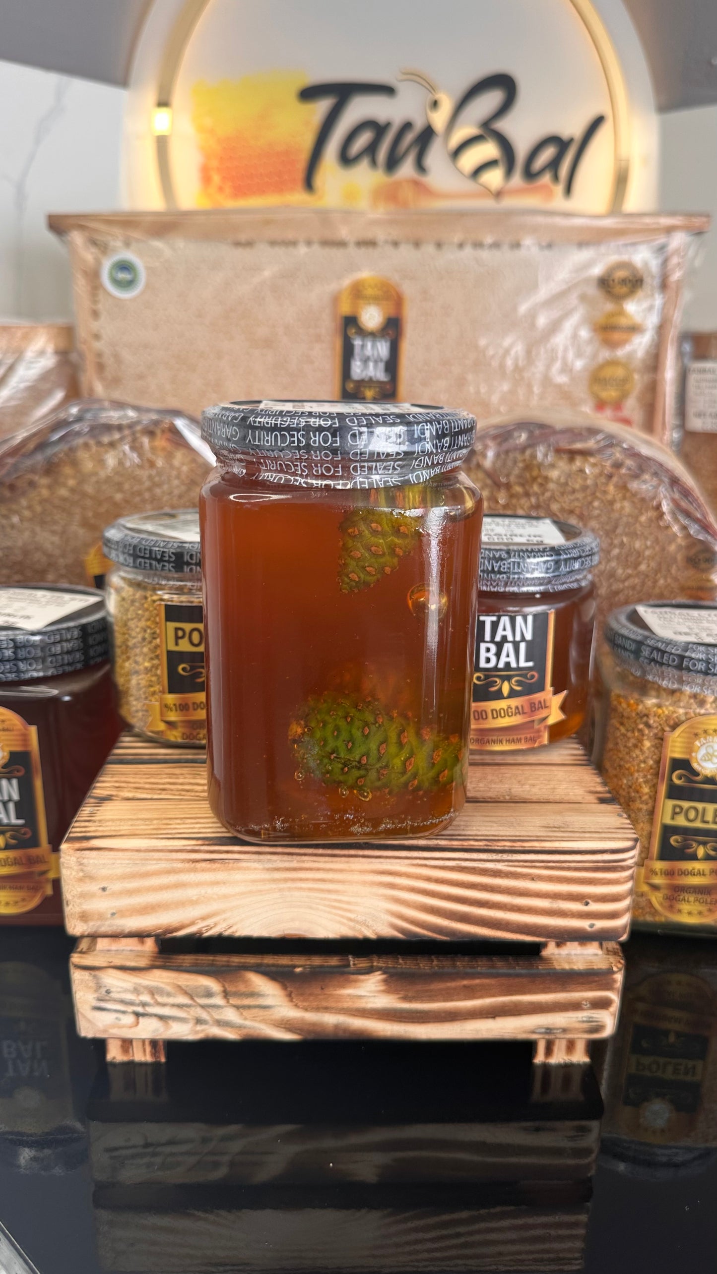 Tanbal Süzme Bal ve Taze Çam Kozalağı 1200gr