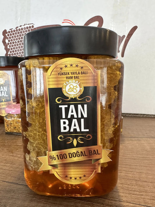 Organik Petekli Süzme Bal Net 1000 Gr