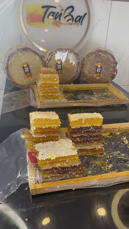 Tanbal Petekli Bal Kırmızı Renk 1.3kg Orta Polenli