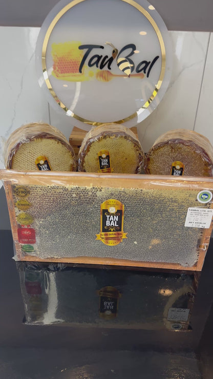 Organik Petekli Bal Siyah Renk 3000 Gr